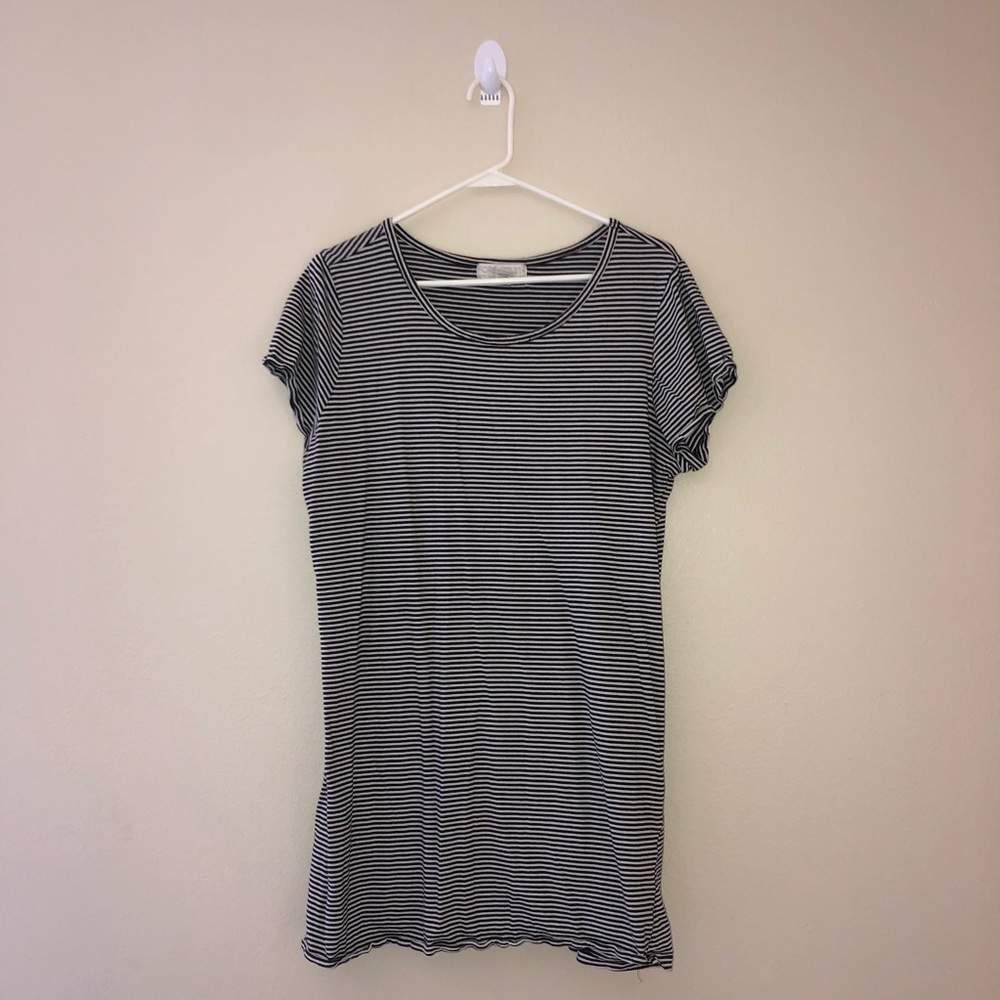 Stripped T-Shirt Dress.